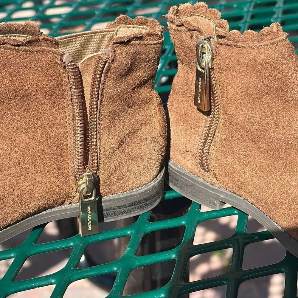 Michael Michael Kors Emma Bonnie Chelsea Brown Boot Size 8